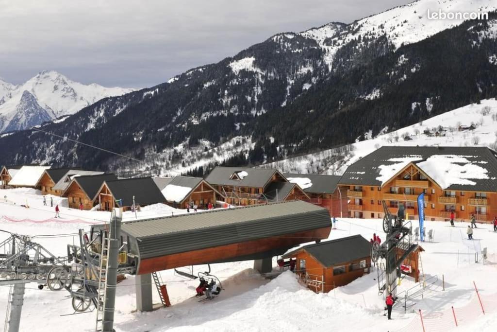 Saint Francois Longchamps Loc A La Montagne Avec Piscine Ete Hiver Vg23 Exteriör bild